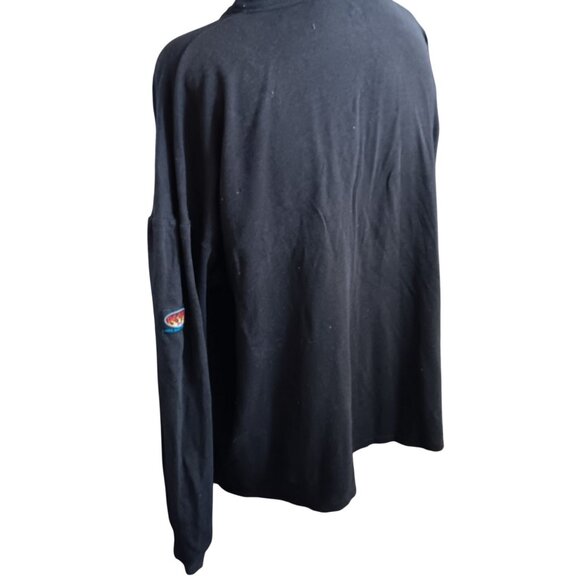 3XL Rasco FR Mens Black Long-Sleeve Henley Shirt Distressed Logo - Picture 3 of 5